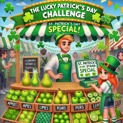 St Patrick's Day Fruit Stand