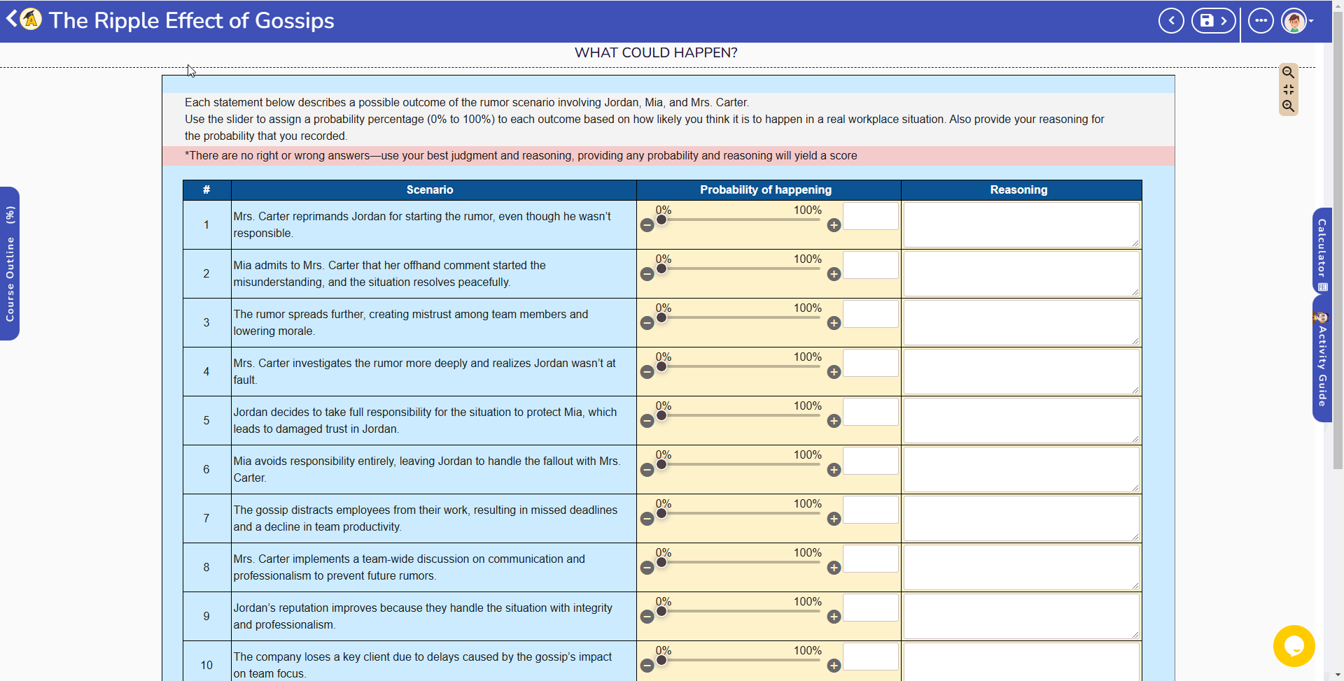 Scenario‑based learning demo